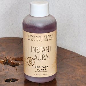 Seven7h Sense Botanical Therapy Instant Aura CBD Face Toner with Hyaluronic Acid